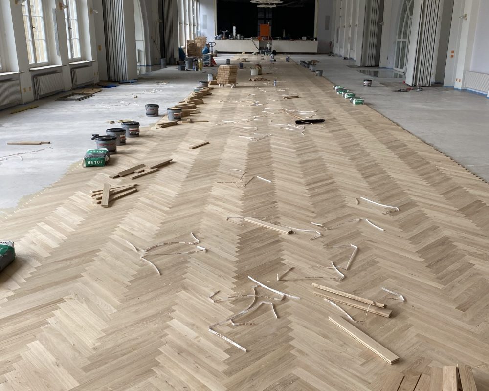 Parkett Arbeiten im Kursaal - Parkett Haus Stuttgart